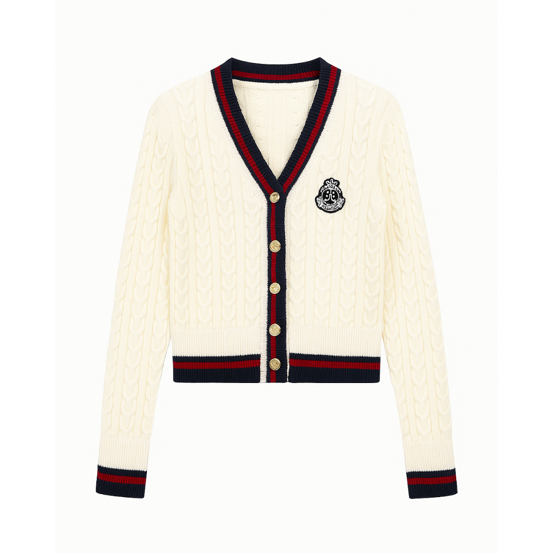 Cardigan V Neck Pullover