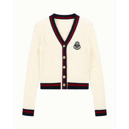 Cardigan V Neck Pullover